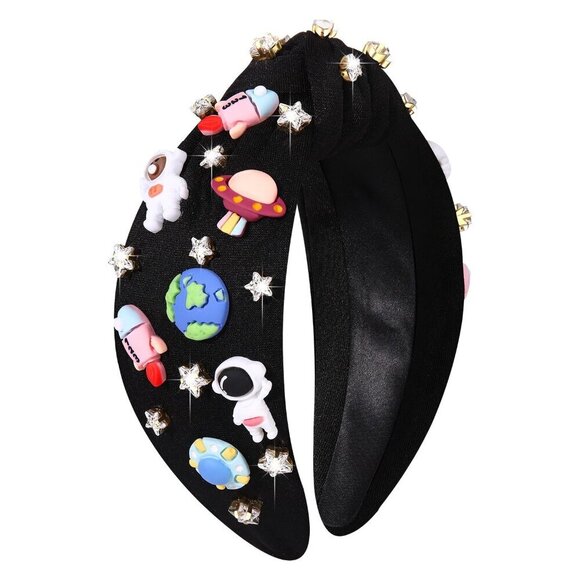 Astronaut Space Headband Women Rhinestone Star Planet Celestial Accessories main image 4